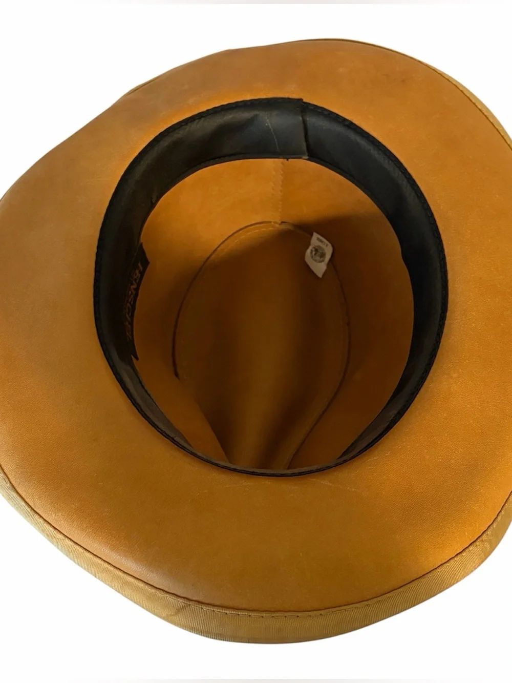 HENSCHEL SKULLY HAT CO Leather Hat XL Light Brown Womens Western Cowboy
